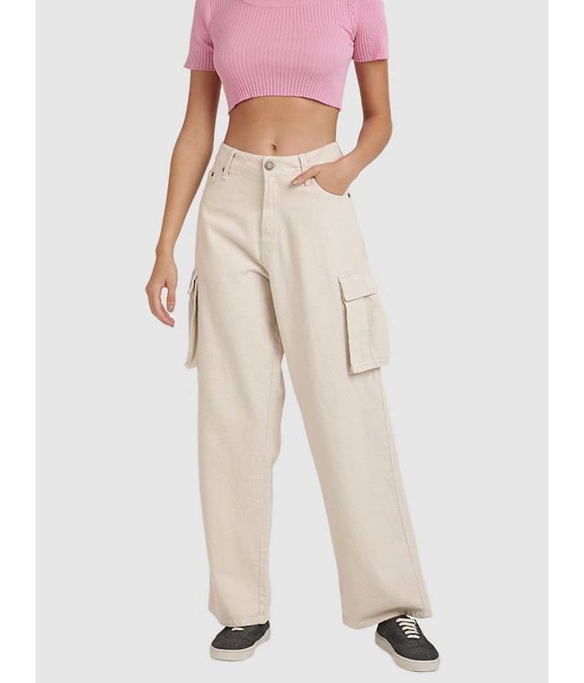 Bene Kleed - Black Cotton Wide Leg Women's Jeans ( Pack of 1 )