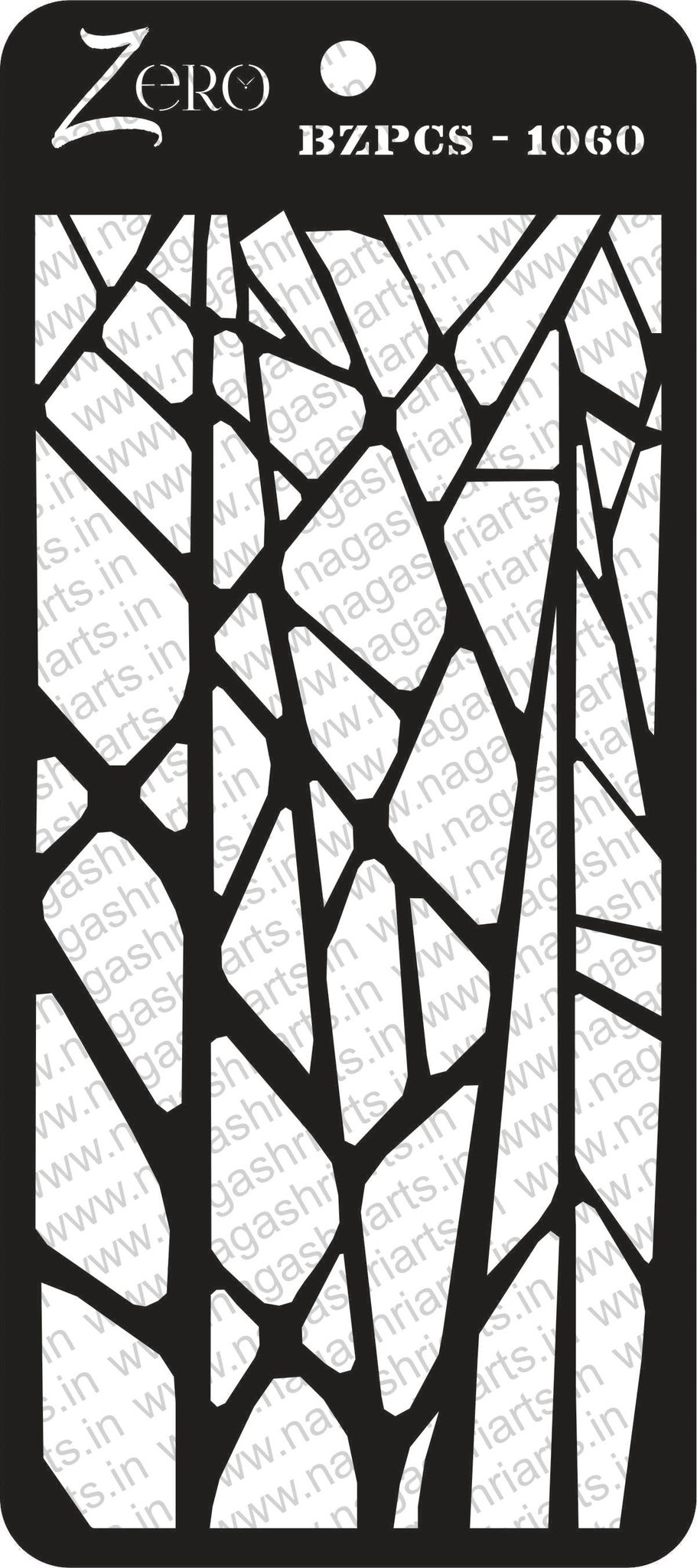 Brand Zero Pratibimb Craft Stencil - Code: BZPCS-1060 - Select Your Preferred Size