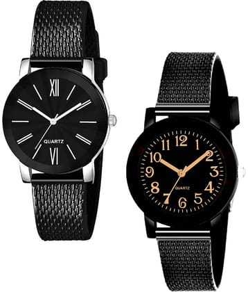 Cosmic - Multicolor PU Analog Couple's Watch