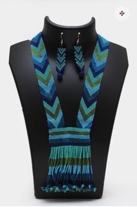 Sahaj Classic Series Indo – African Necklace with Earrings – Arrow