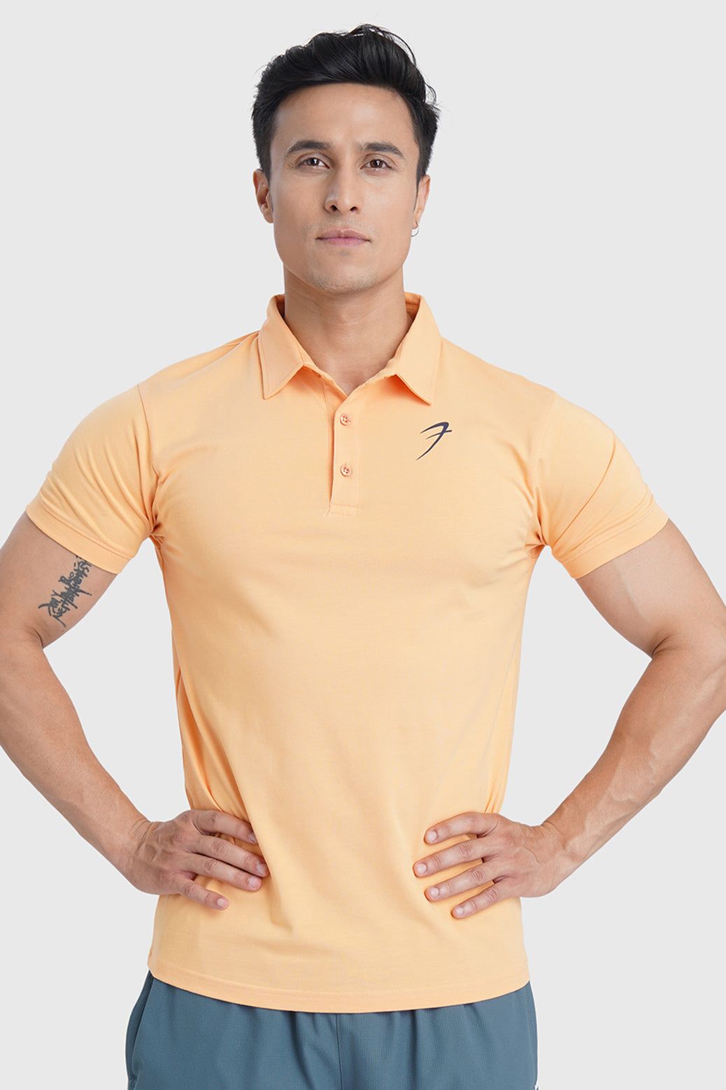 Polo T-shirt Peach-S
