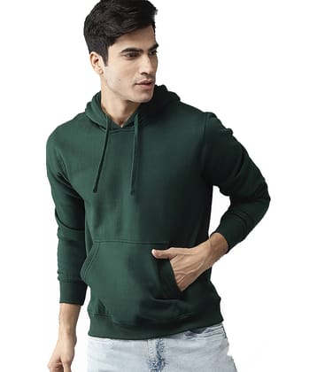 Galatea Fleece Hooded Men's Sweatshirt - Green ( Pack of 1 )