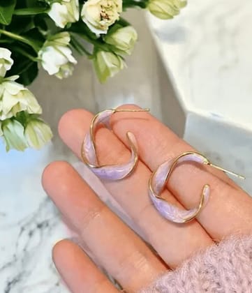 Lilac Loops Earrings