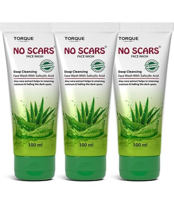 NO SCARS Face Wash - Blackheads and Whiteheads Removal Face Wash For All Skin Type ( Pack of 3 )
