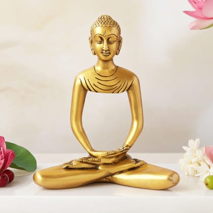 Brass Invisible Buddha Statue - Unique Artistic Showpiece, Height : 10 Inch (BSMAS1117 A)