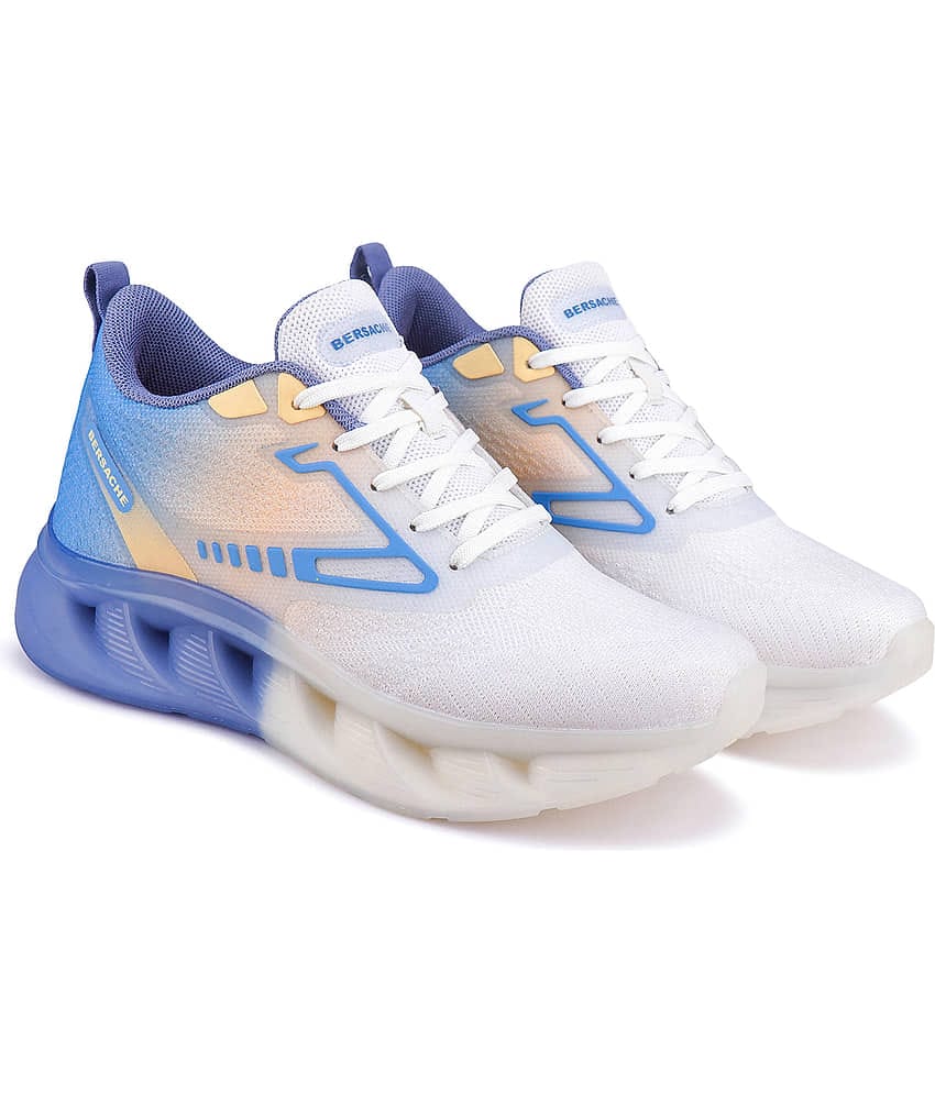 Bersache Men running shoe  Light Blue Men's Sports Running Shoes