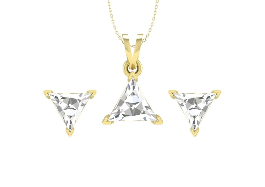 Timeless Triangle Solitaire Set