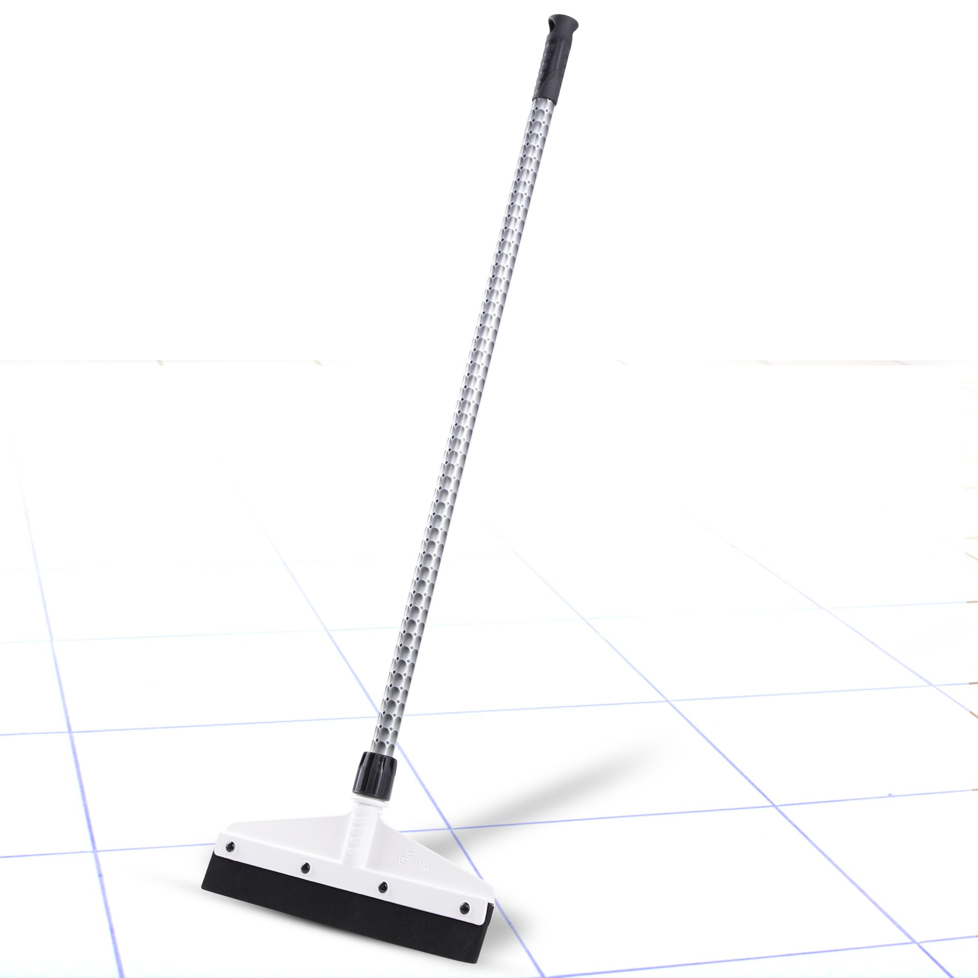 12 inch Small White Bathroom Floor Wiper – Durable, Compact Cleaning Tool for Effortless Hygiene