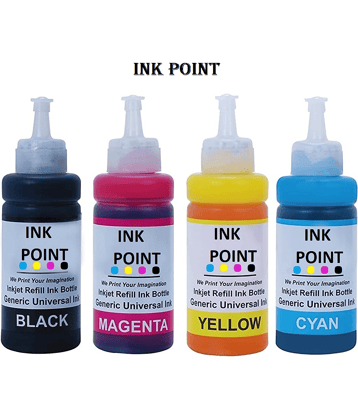 INK POINT Multicolor Four bottles Refill Kit for T664 Ink Cartridge for E_pson EcoTank