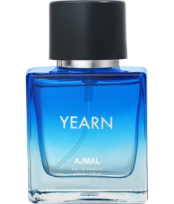 Ajmal Yearn Eau De Perfume Aquatic Perfume 50ML Long Lasting Scent Spray Gift For Men Pack of 1