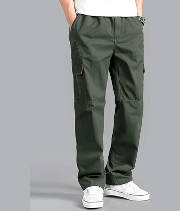 Shelony Regular Men's Cargos - Olive Green ( Pack of 1 )