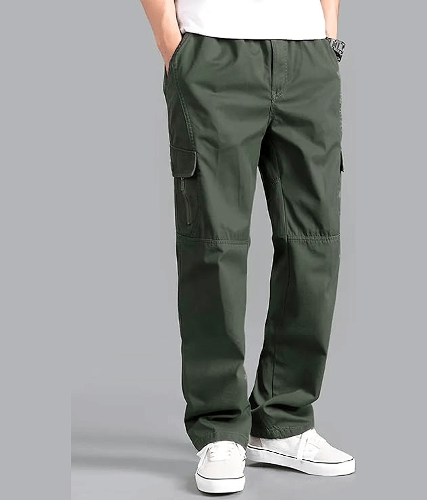 Shelony Regular Men's Cargos - Olive Green ( Pack of 1 )