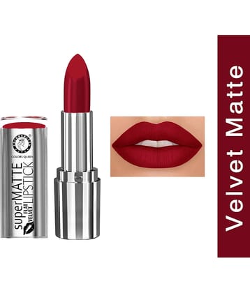 Colors Queen Super Matte Lipstick Highly Pigmented Creamy Matte Lipstick Indian Red (Shade - 01)
