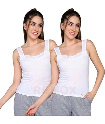 Renox Pack of 2 Cotton Camisoles ( white )