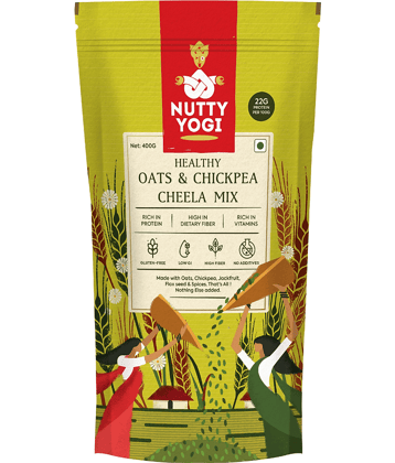 Nutty Yogi Oats & Chickpea Cheela Mix 400 gm