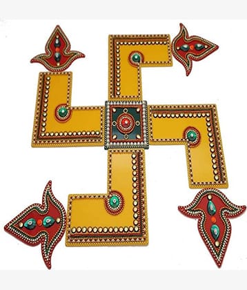 thrifkart Multicolour Paper Rangoli - Pack of 1