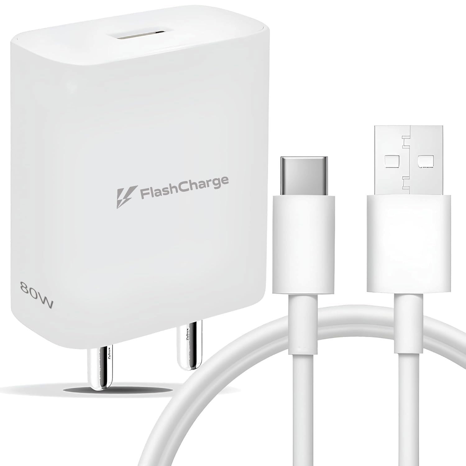 Vivo Original 80W Vivo Flash Charger 3.0 USB-A Power Adapter for Vivo V27 Pro, V29, X90, X80 Pro, Y Series & T Series