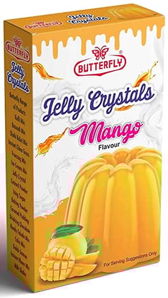 Butterfly Instant Jelly Crystals, 100g (Mango)  by Butterfly Dessert Mixes and Bakery Needs.