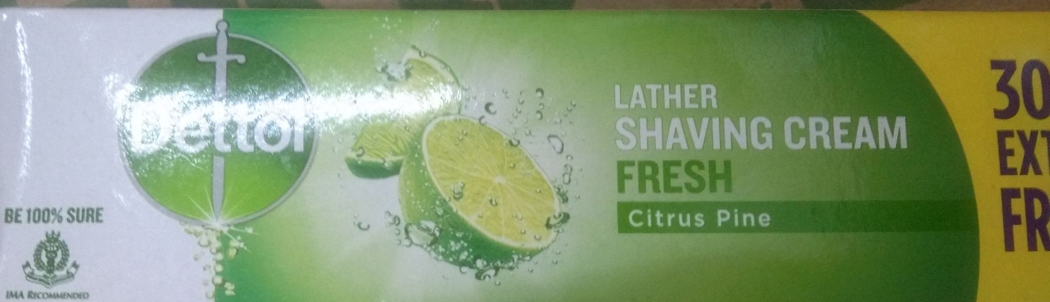 Dettol fresh citrus shaving vcream