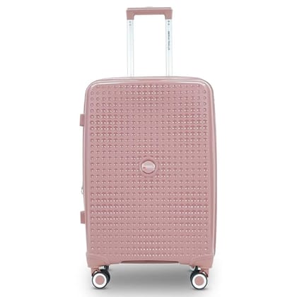 AMERICAN TRAVELLER Tourispro 2.0 Trolley Bags Lightweight Large | Expandable Suitcase | Polypropylene | Travel Luggage Bag |TSA Type Lock | 8 Disc Wheels (28, Dusty Rose (Pink))