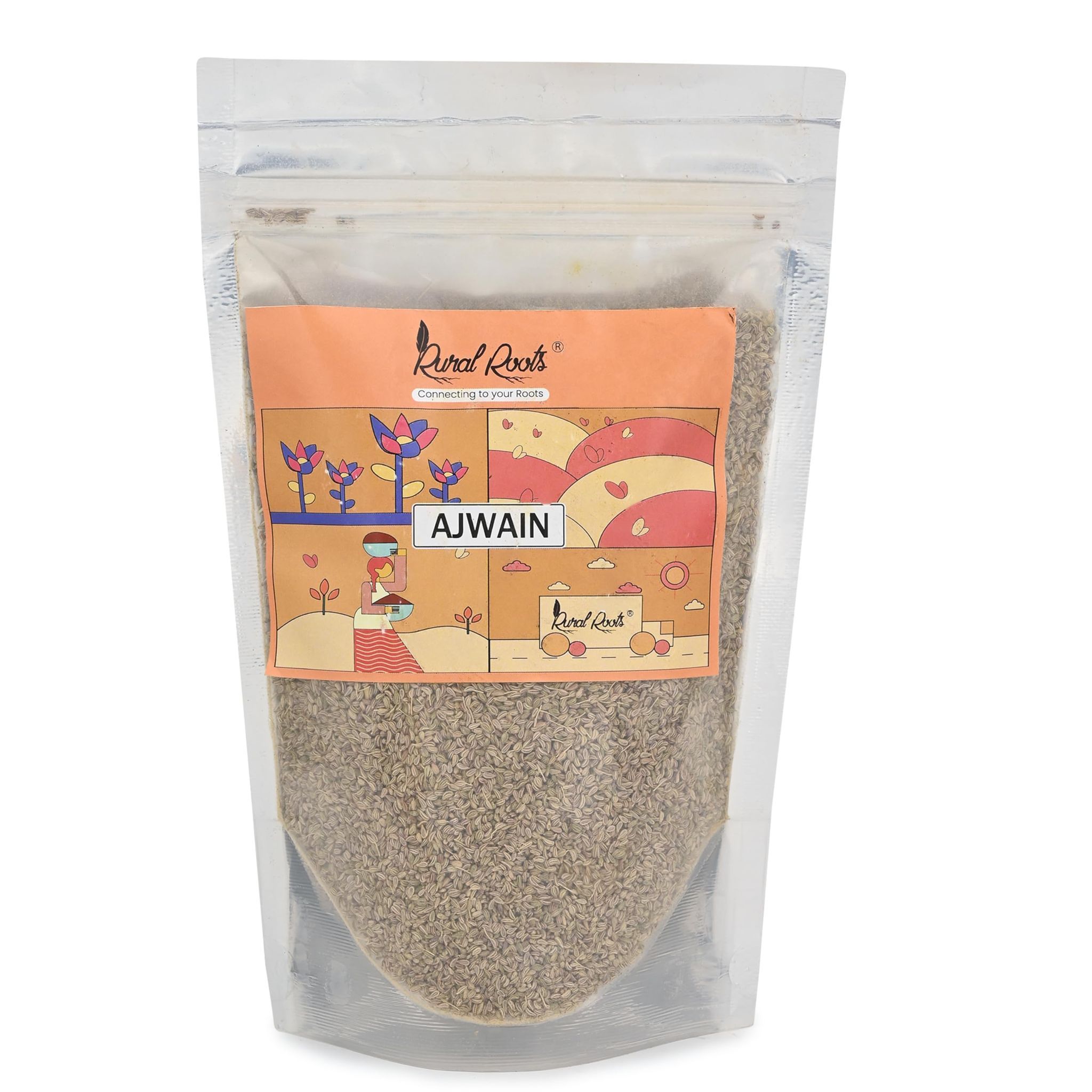 Rural Roots Ajwain Seeds - 200 Grams | Premium Carom Seeds | Aromatic & Chemical-Free | Perfect for Cooking & Seasoning | Ajwain Whole | Organic Carom Seeds | Supports Digestion & Relieves Acidity
