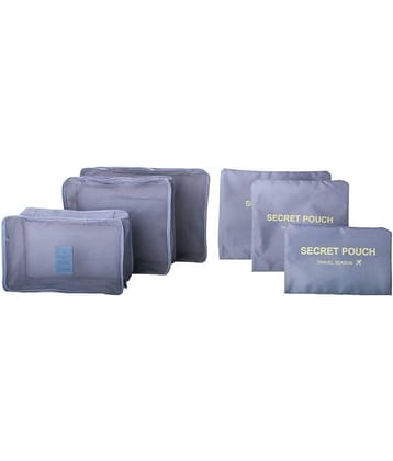 House Of Quirk Grey 6Pcs/1Set Travel Luggage Storage Bag
