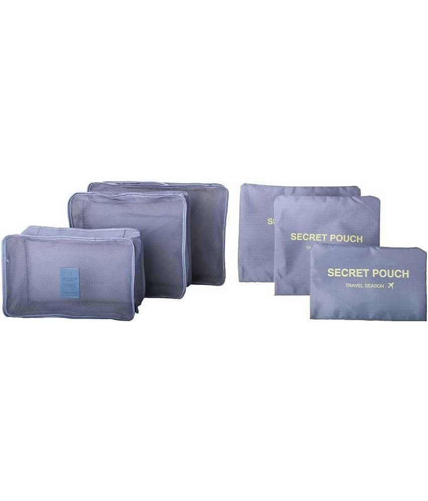 House Of Quirk Grey 6Pcs/1Set Travel Luggage Storage Bag