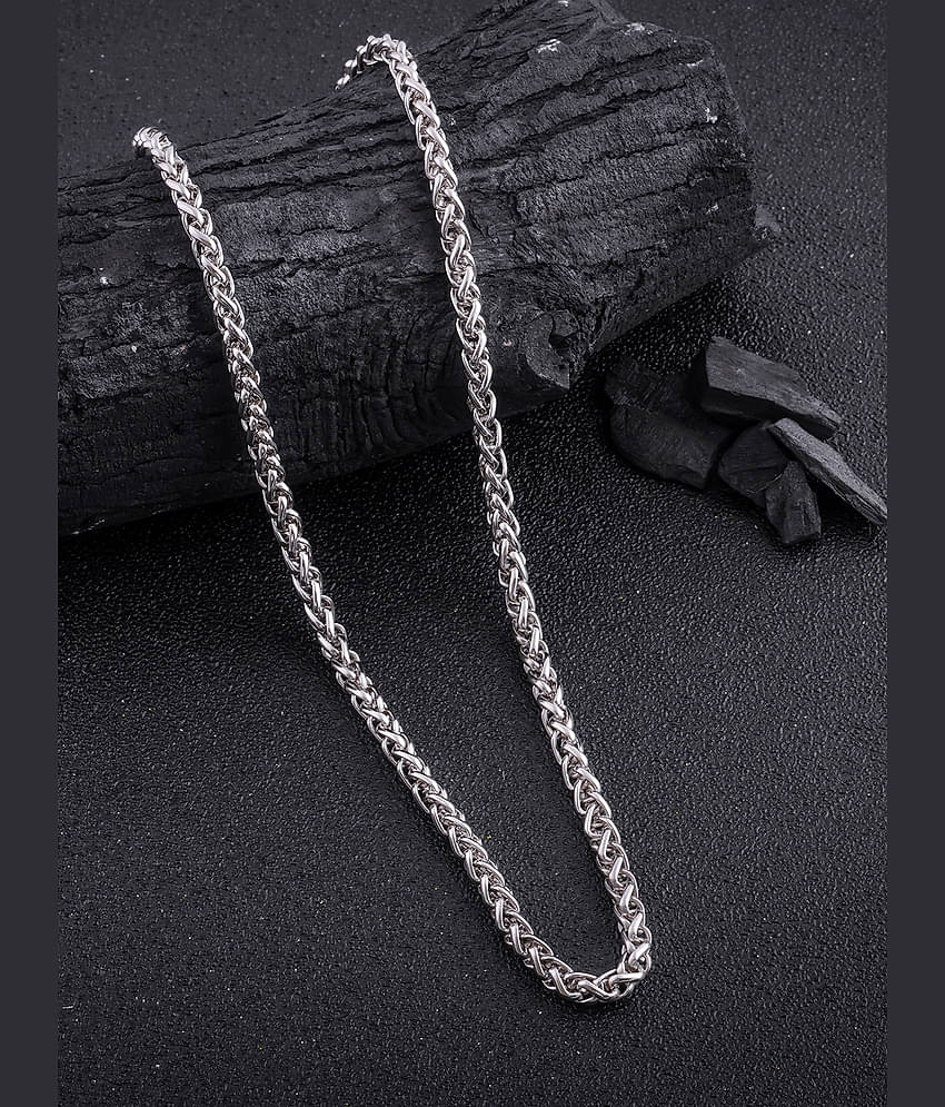Lyriss Silver Plated Brass Chain ( Pack of 1 )