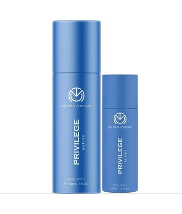 The Man Company Active Deodorant Combo (150ml + 40ml) Deodorant Spray for Men 190 ml ( Pack of 2 )