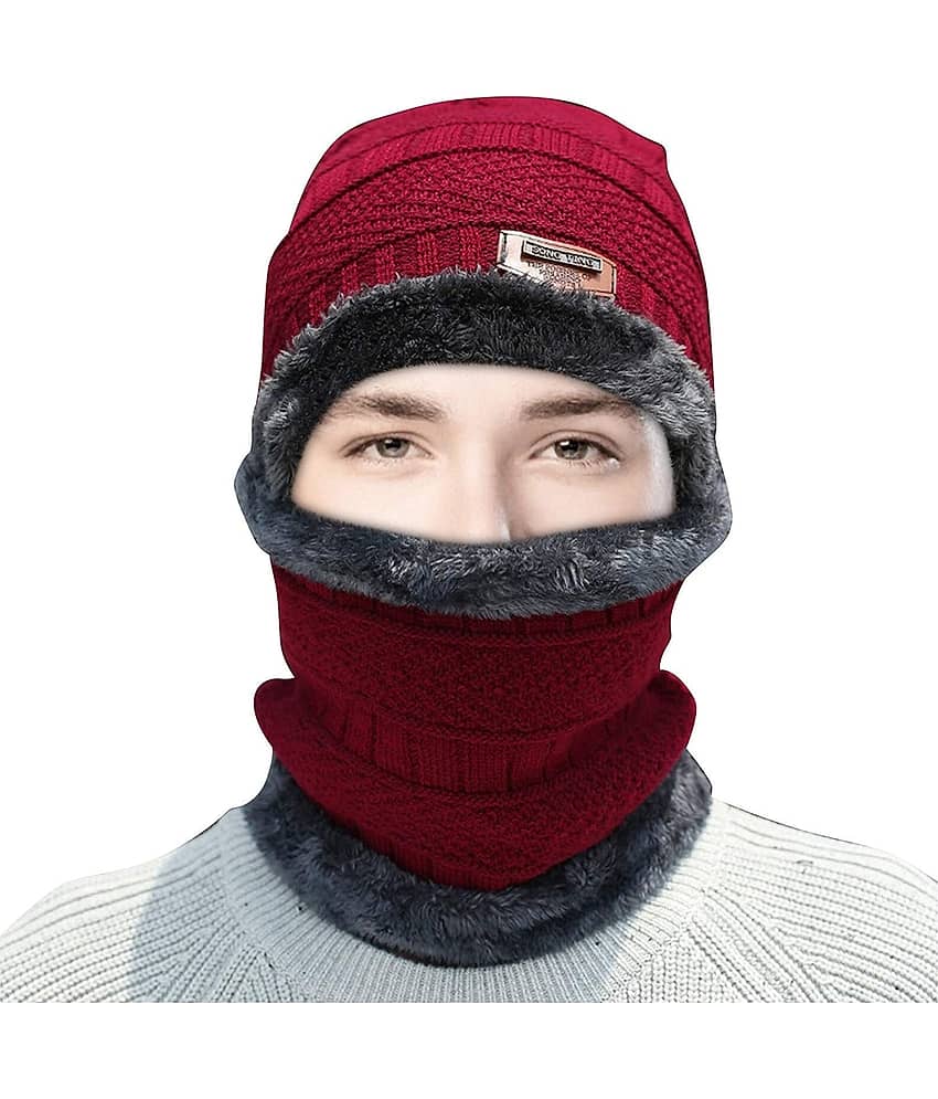 EASTERN CLUB Maroon Wool Caps