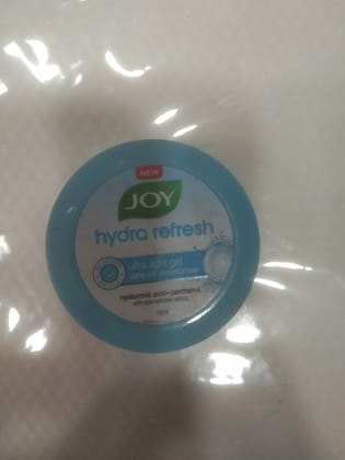 Joy Hydra refresh Ultra light gel Zero-oil moisturiser Hyaluronic acid+panthenol With aqua hydration actives 15ml 