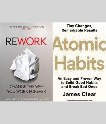 Set Of 2 (Atomic Habits +rework) Best Novels  (Paperback, JASON FRIED, JAMES CLEAR)