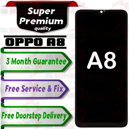 Oppo A8 Combo LCD with Touch Screen for A8  Black (display glass combo folder).