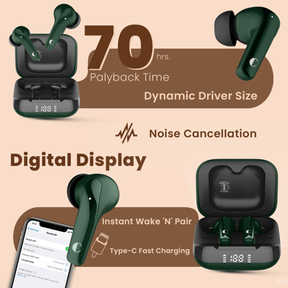 Cellecor BroPods CB55 ACE TWS With 70 Hours Playtime, ENC, 5.3v Bluetooth