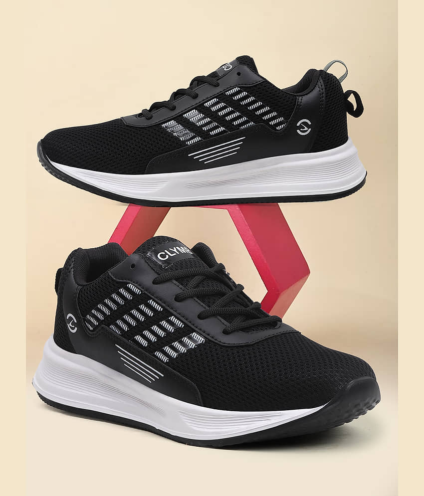 Clymb MOOVON Black Black Men's Sports Running Shoes