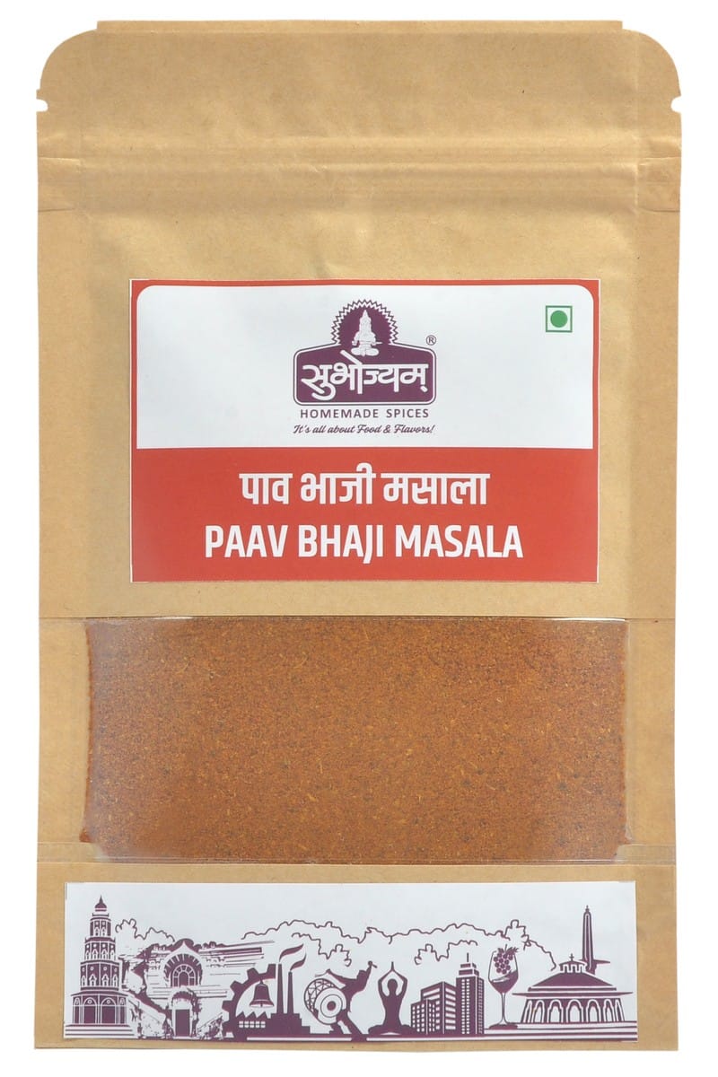 Subhojyam Paav Bhaji Masala (50 gm) | Authentic Mumbai Street Style Blend | For Paav Bhaji & Tawa Pulao