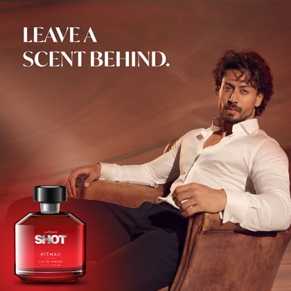 Layer�r Shot Hitman Perfume for Men - 100ml | Long Lasting Eau De Parfum (EDP) | Fresh Oriental Scent with Grapefruit & Sandalwood | Day-to-Night Premium Fragrance