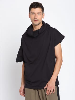Punk Black GOTHIC-HOODY Tshirt-S / Black
