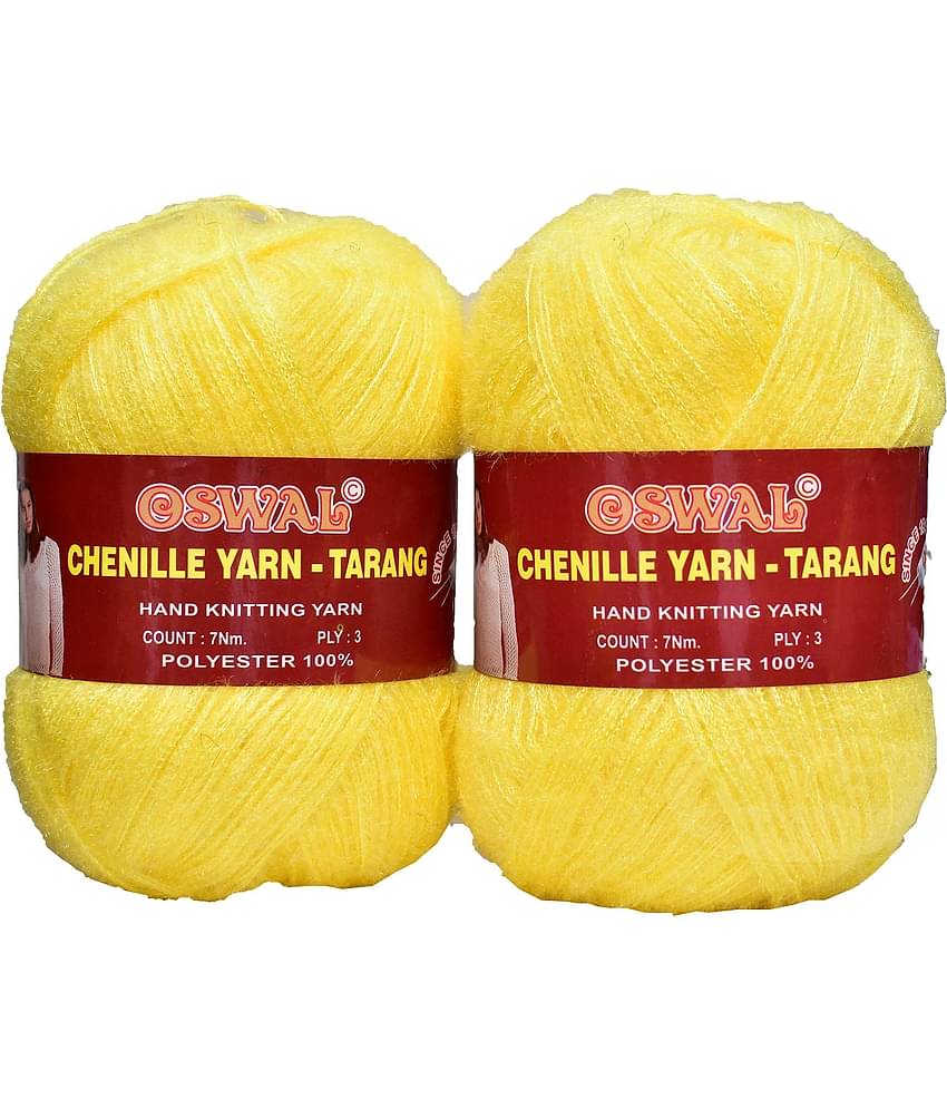 Represents Oswal  3 Ply Knitting  Yarn Wool,  Kacha Pila 200 gm  Art-HFI