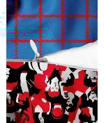 Houzzcode - Water Repellent Multi Polyester Pillow Covers 40x40x3 ( Pack of 1 )