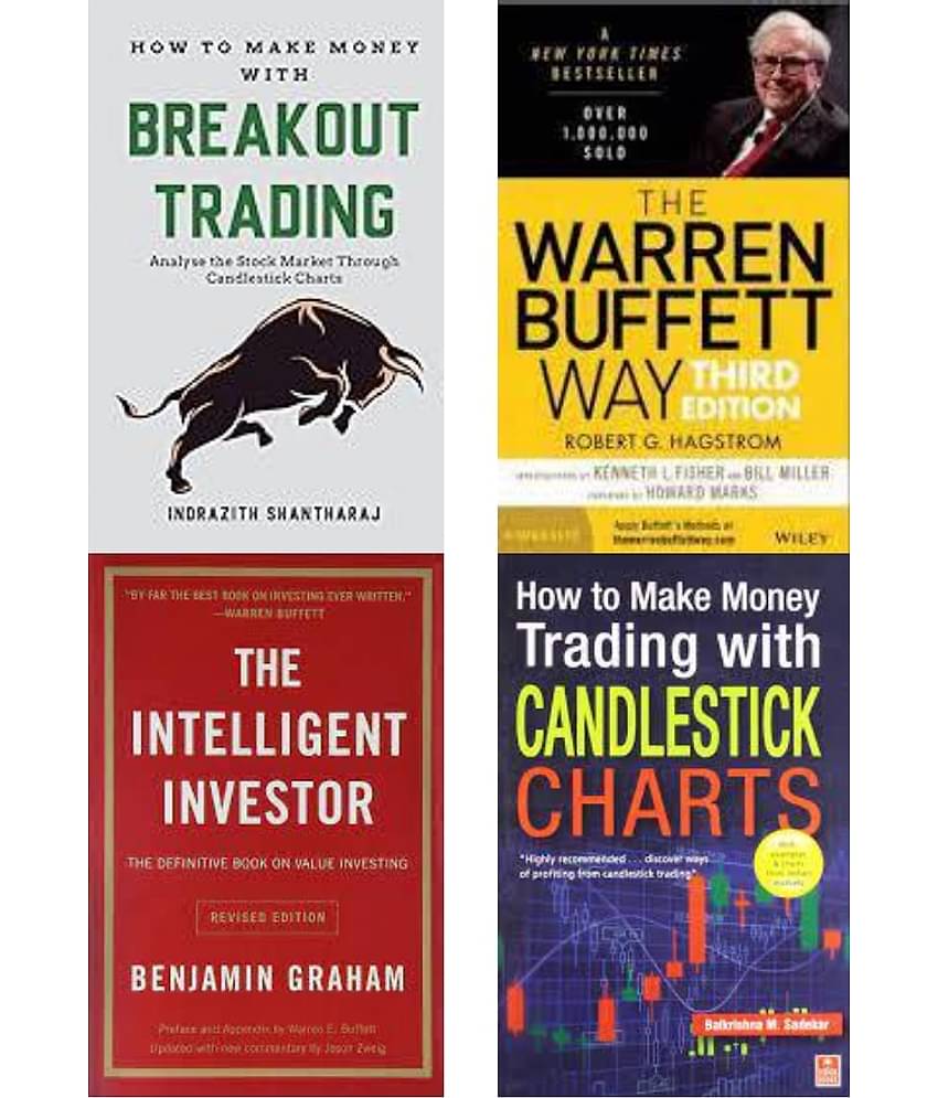 How to Make Money Trading with Candlestick + The warren buffett way + The Intelligent Investor + How to Make Money through Breakout Trading