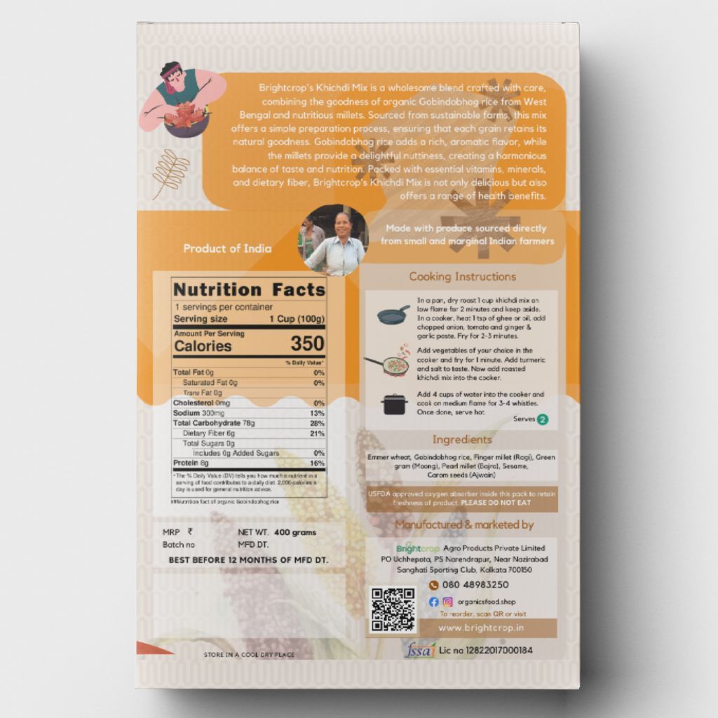 Jeera Rice Khichdi | Multigrain Porridge (400Gms Pack)