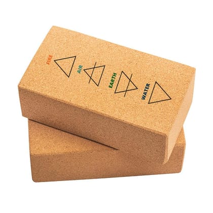 Kavi Tatva Cork Yoga Bricks (Set of 2)