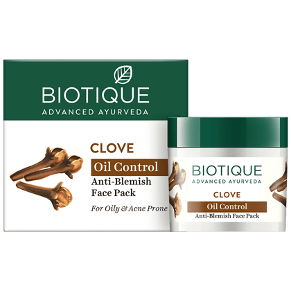 Biotique Oil Control Anti-Blemish Face Pack - Clove, For Oily & Acne Prone, 75 G