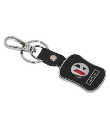 Hero Lether Metal Hook Locking Key Chain
