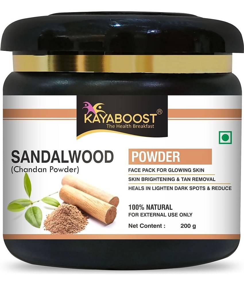KAYABOOST Organic Sandalwood Powder (Chandan powder) for Face Pack & Skin Care (200 g)