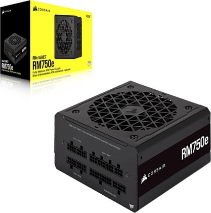 Corsair RM750e Fully Modular Low-Noise ATX Power Supply - ATX 3.0 & PCIe 5.0 Compliant - 105°C-Rated Capacitors - 80 Plus Gold Efficiency - Modern Standby Support - Black