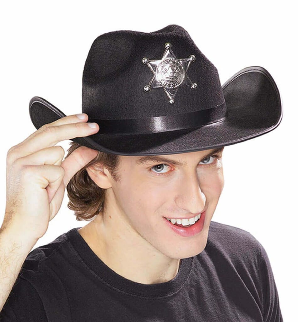 Sheriff Hat Black - Party and Festive Needs | Buy online on ZillyBuy