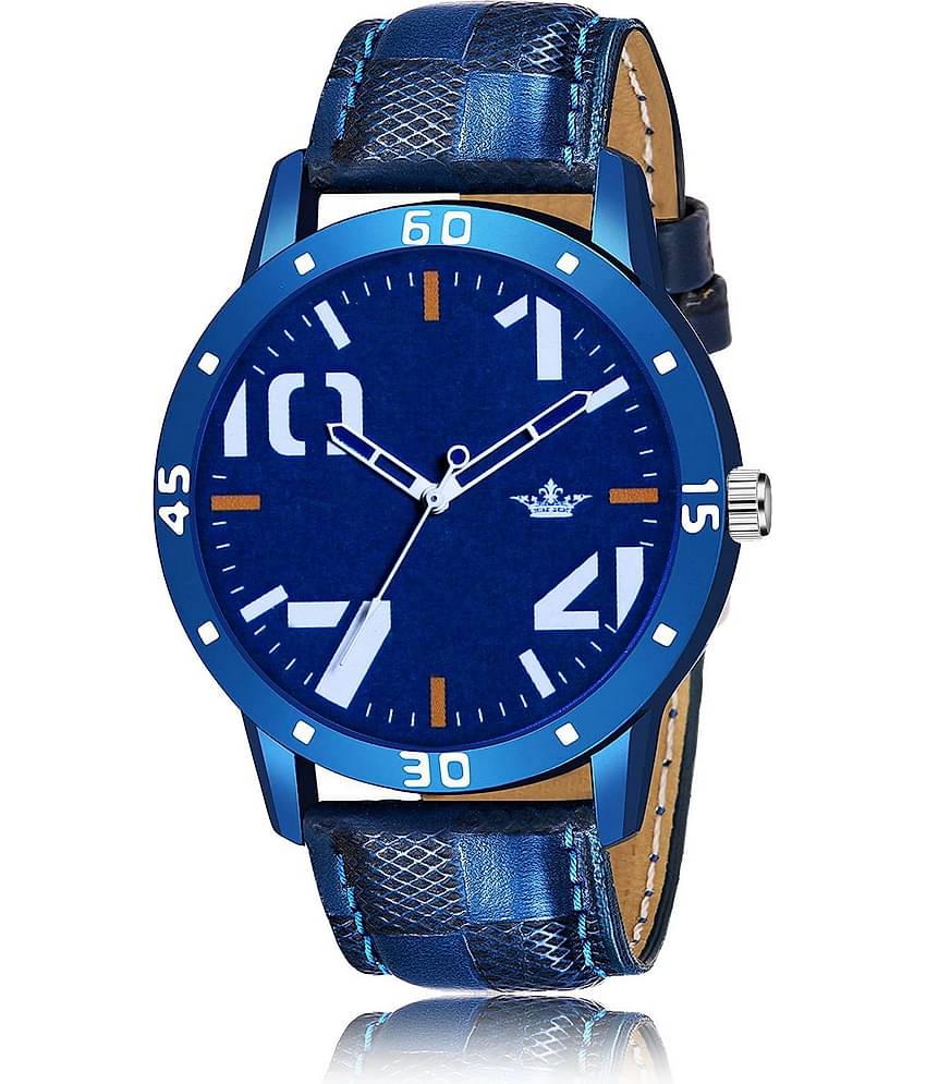Lorem - Blue Leather Analog Men's Watch