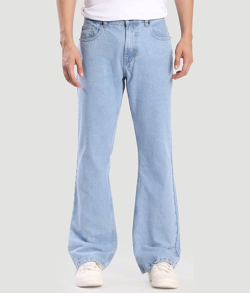 Bene Kleed Relaxed Clean Look Men's Jeans - Light Blue ( Pack of 1 )